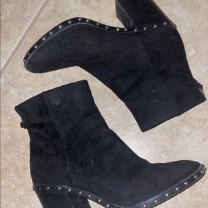 Black studded boots 6.5